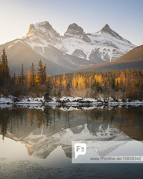 Three Sisters Mountains Canmore Alberta