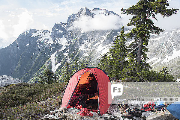 Ein Campingplatz im North Cascades-Nationalpark
