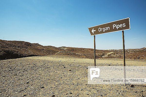 Orgelpfeifen  eisenhaltige Lavaformationen  Damaraland; Kunene-Region  Namibia