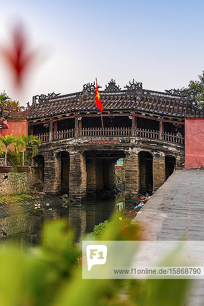 Japanische Brücke in Hoi An  Unesco-Weltkulturerbe; Hoi An  Provinz Quang Nam  Vietnam