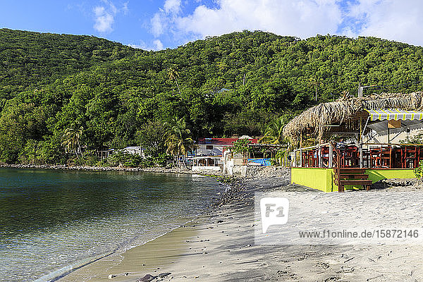 Deshaies  Catherine's Bar  Ort des Todes im Paradies  später Nachmittag  Basse Terre  Guadeloupe  Inseln unter dem Winde  Westindische Inseln  Karibik  Mittelamerika