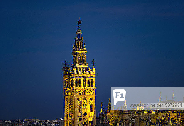 Spain Seville Giralda and Catherdral of Seville Giralda and Cathedral of Seville