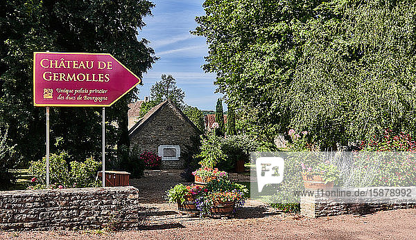 Europa  Frankreich   Bourgogne-Franche-ComtÃ©  Departement  Ã¶ffentlicher Park in der Gemeinde Germolles