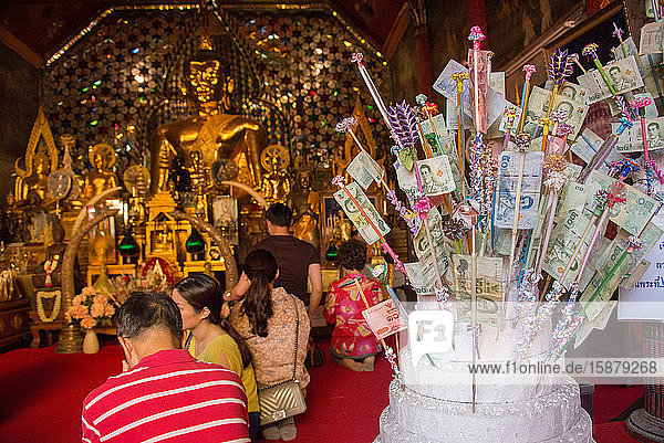 Asien  Thailand  Chiang Mai  Doi Suthep-Tempel