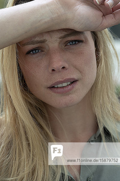 Close-up of young woman