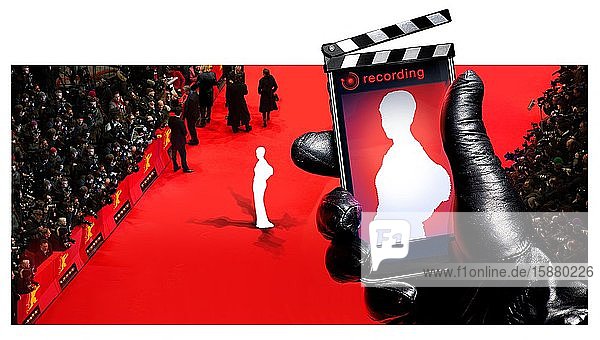 Illustration illegal film copying
