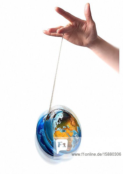 Illustration yo-yo effect in world politics