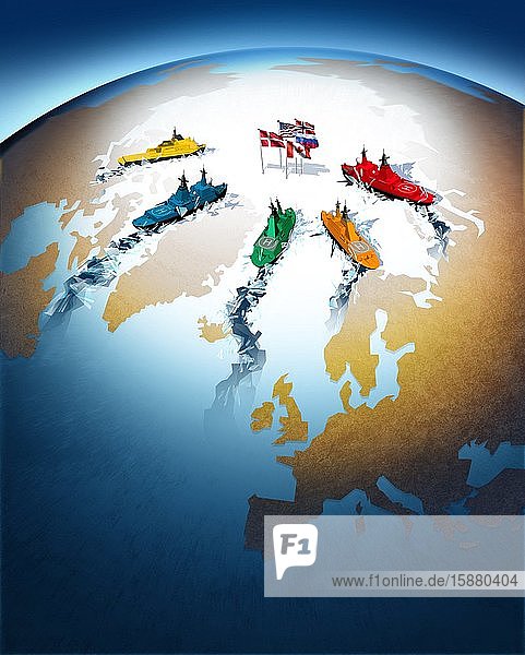 Illustration North Pole Mining