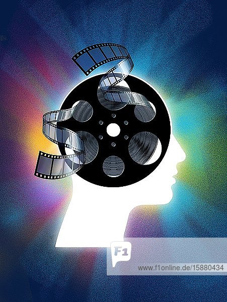 Illustration old cinema