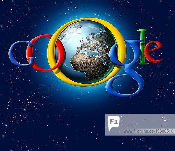 Illustration Google controls the world