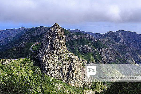 Spain  Province of Santa Cruz de Tenerife  Roque de Agando rock formation