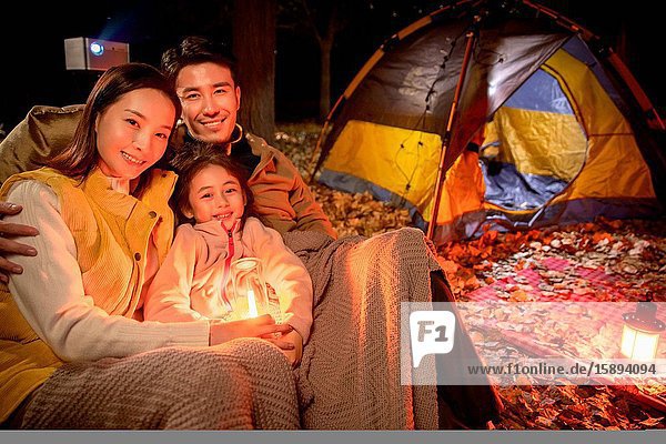 Happy three night camping in the wilderness