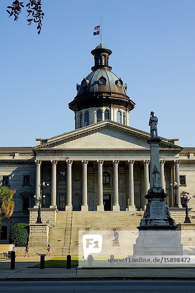 Columbia South Carolina home of the Statehouse Capital building with a rich history.