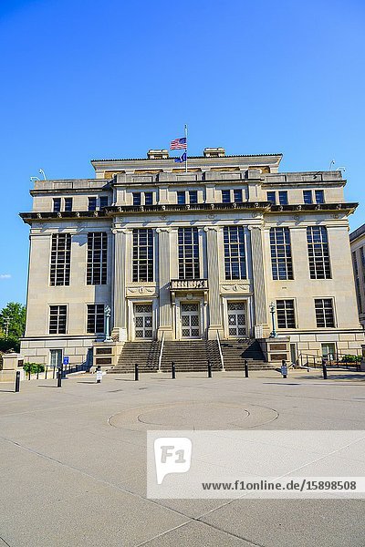 John C Calhoun office building Columbia South Carolina home of the Statehouse Capital building with a rich history.