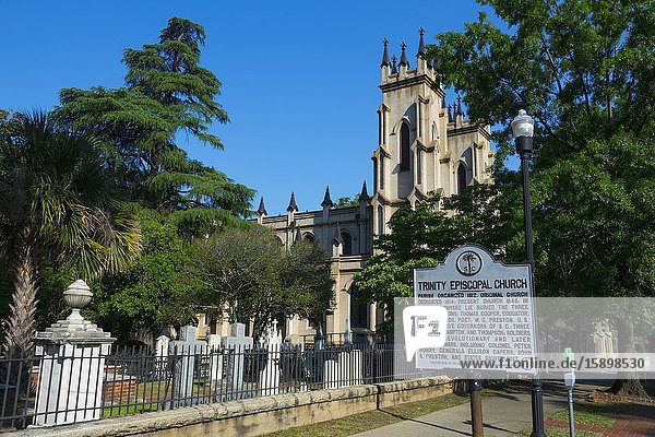 Trinity Episcopal Church Columbia South Carolina home of the Statehouse Capital building with a rich history.