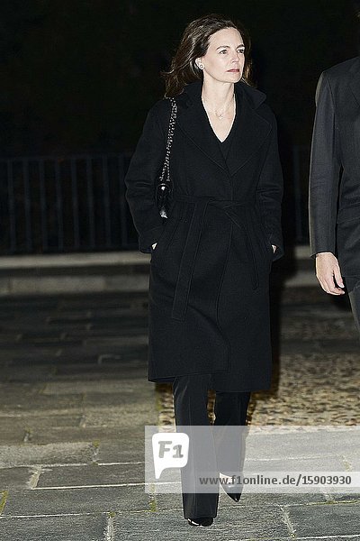 Konstantin-Assen Prince of Vidin María García de la Rasilla attends Placido Arango’s Mass Funeral at Los Jeronimos church on March 4 2020 in Madrid Spain