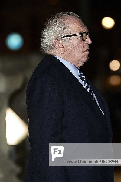Eduardo Serra Rexach attends Placido Arango’s Mass Funeral at Los Jeronimos church on March 4 2020 in Madrid Spain