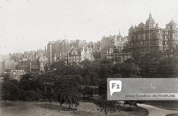 Edinburgh Scotland in the late 19th century.