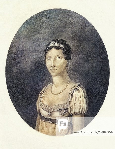 Anna Pavlovna of Russia 1795-1865. Russian princess daughter of Paul I of Russia and Empress Maria Feodorovna. Queen Consort of the Netherlands as the wife of King William II of the Netherlands. Known as Anna Paulowna in Dutch.