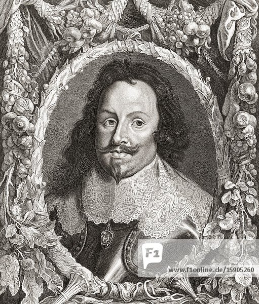 Thomas Francis of Savoy Prince of Carignano 1596-1656. Italian military commander founder of the Carignano branch of the House of Savoy. After a 17th century engraving.