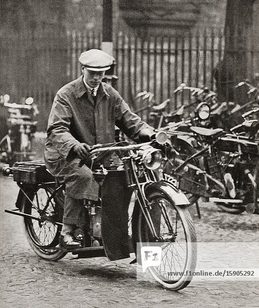 EDITORIAL Prince Albert seen here at Cambridge in 1920. Prince Albert Frederick Arthur George future George VI 1895-1952. King of the United Kingdom and the Dominions of the British Commonwealth. From King George the Sixth published 1937.