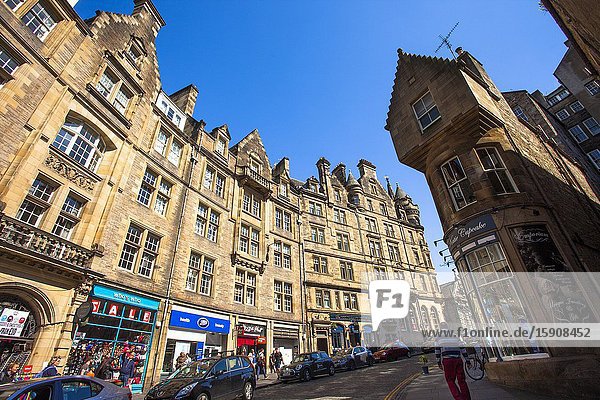 Victoria Street Old Town Edinburgh Scotland United Kingdom Europe