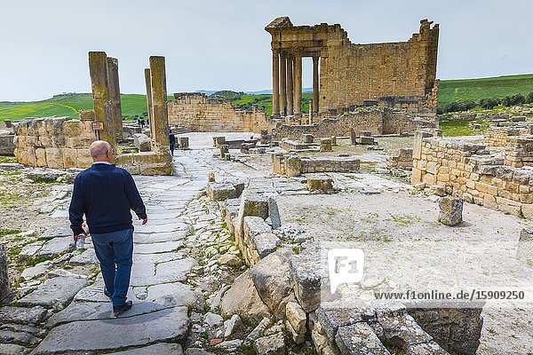 Dougga Roman city ruins. Tunisia.
