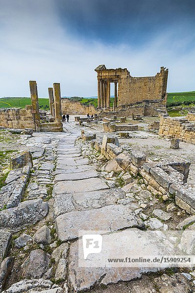 Dougga Roman city ruins. Tunisia.