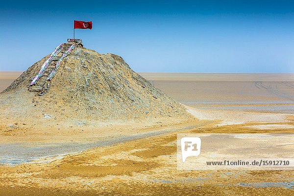 Chott el Djerid salt lake. Tunisia Africa.