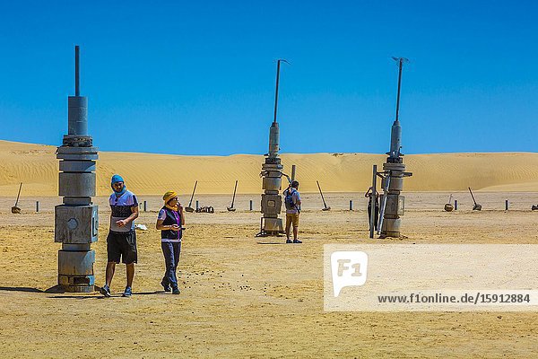 Star Wars filming location. Sahara desert close to Tozeur city. Tunisia Africa.