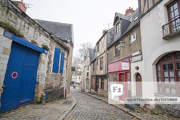 Angers - a city in the west of France the Loire Valley on December 27 2019.