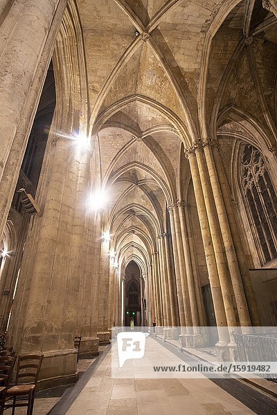 Tours Loire valley in France: Cathedral in Tours in Indre et Loir department at Loire Valley France.