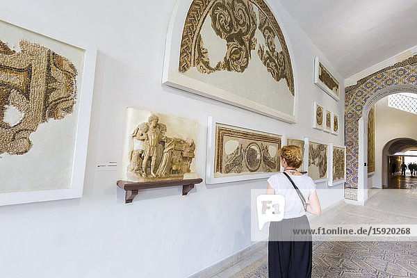 Art pieces. Bardo National Museum. Tunis city. Tunisia Africa.
