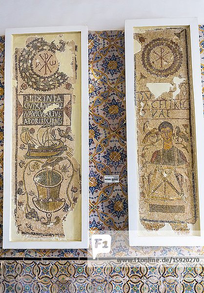 Mosaic. Bardo National Museum. Tunis city. Tunisia Africa.