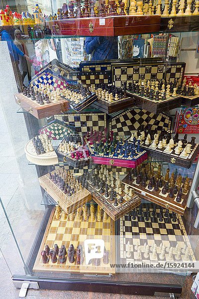 Chess sets for sale Old Town Krakow Poland Europe EU.