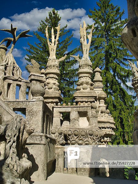 Palais Ideal Hauterives Drome Department Auvergne-Rh™ne-Alpes region France.