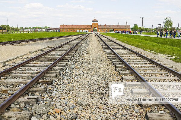 Train Tracks Auschwitz Birkenau Concentration Camp OŠ›wiÄ. cim Museum Southern Poland Europe EU UNESCO.