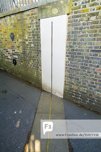 Prime Meridian Line Greenwich England Zero Longitude Hemispheres London UK Europe EU.