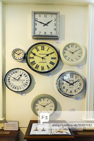 Clock Display Royal Observatory Greenwich England Prime Meridian Zero Longitude Hemispheres London UK Europe EU.