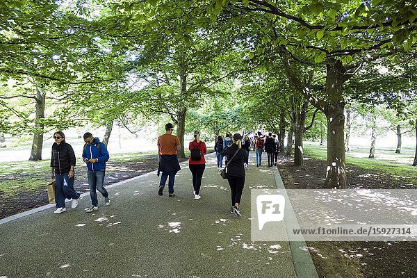 Royal Observatory Gardens Greenwich England Prime Meridian Zero Longitude Hemispheres London UK Europe EU.