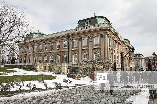 Hungarian National gallery. Fine arts museum in Buda castle Budapest Hungary.