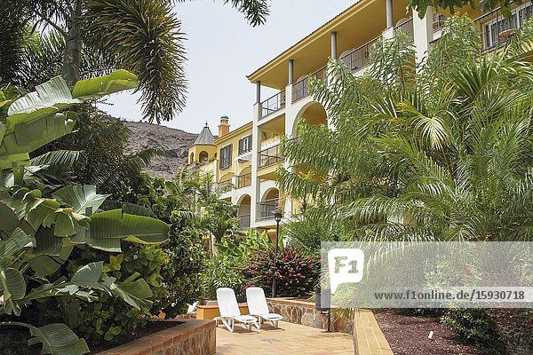 Tropical resort Canary islands.