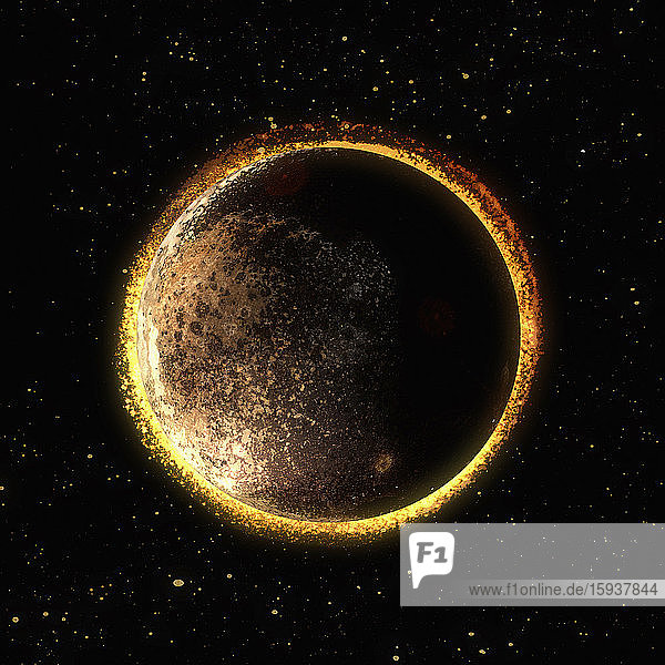 Zwei Planeten in der Sonnenfinsternis