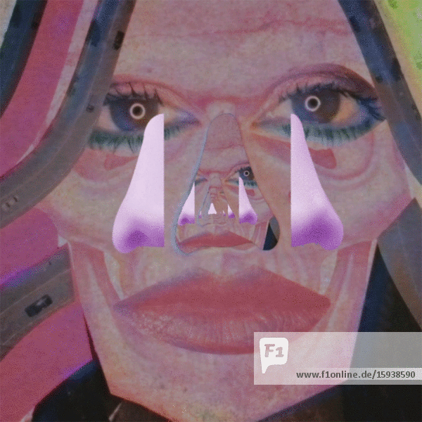 Abstrakte weibliche Unendlichkeit Portrait Animation