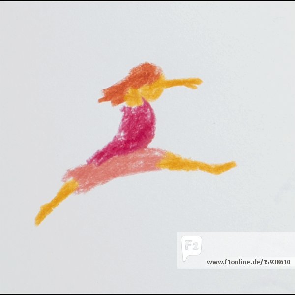Pink Leaping Girl Animation