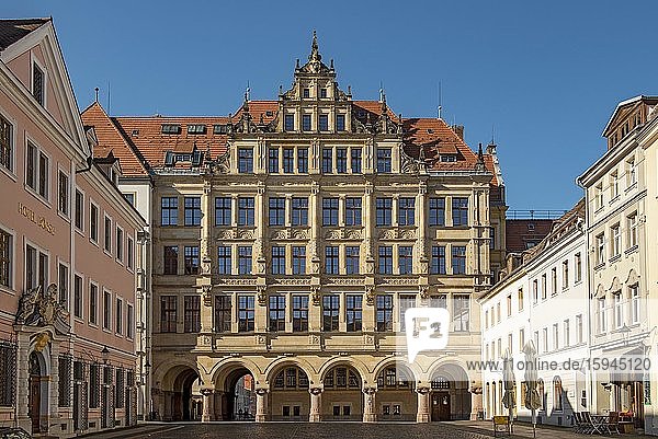 Neues Rathaus am Untermarkt  Görlitz  Sachsen  Deutschland  Europa