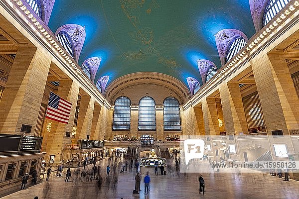 Interior view of Grand Central Station  Grand Central Terminal  Manhattan  New York City  New York State  USA  North America