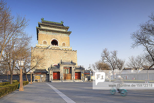 Glockenturm  Dongcheng  Beijing  China  Asien