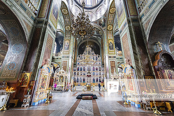 Interior of the Zadonskiy Monastery  Lipetsk Oblast  Russia  Eurasia