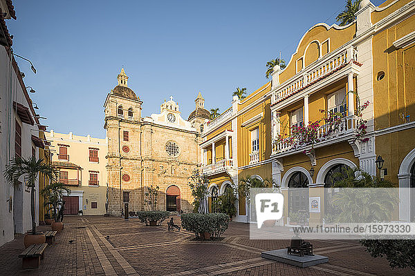 Kirche von San Pedro  Altstadt  UNESCO-Weltkulturerbe  Cartagena  Abteilung Bolivar  Kolumbien  Südamerika